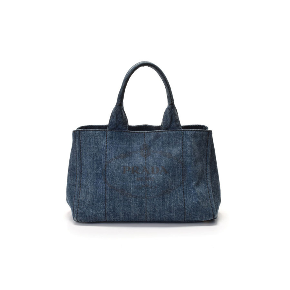 Prada Canapa tote bag blue denim